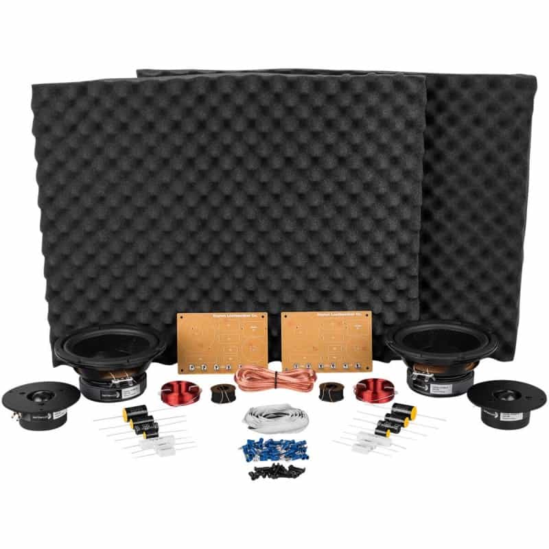 Dayton Audio Br-1 6-1/2" 2-Way Bookshelf Monitor Speaker Kit Pair Components Only