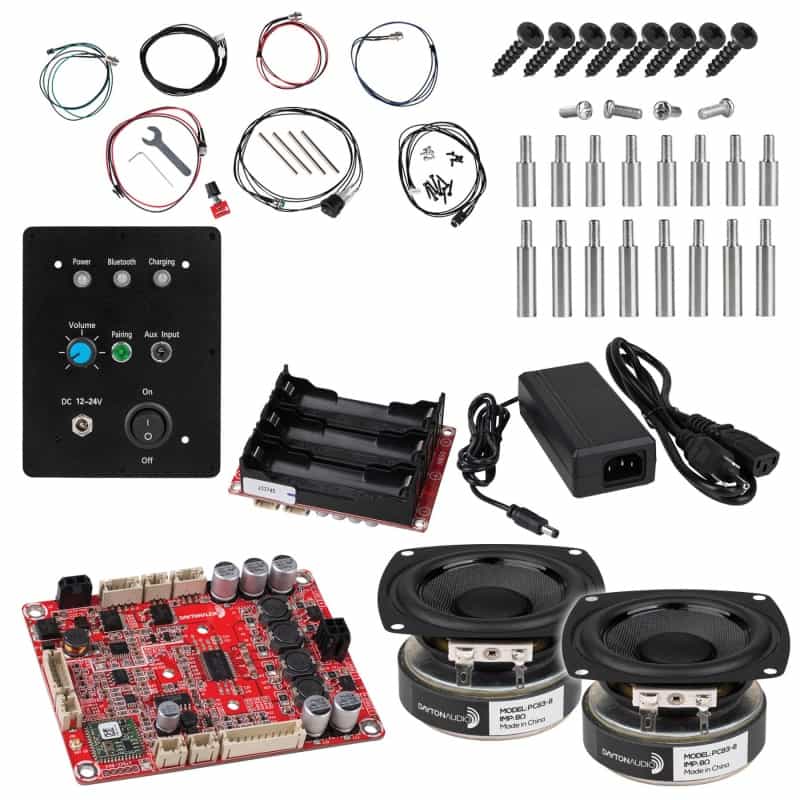 Small Portable 60W Bluetooth Ammo Box Speaker Kit Components Without Batteries