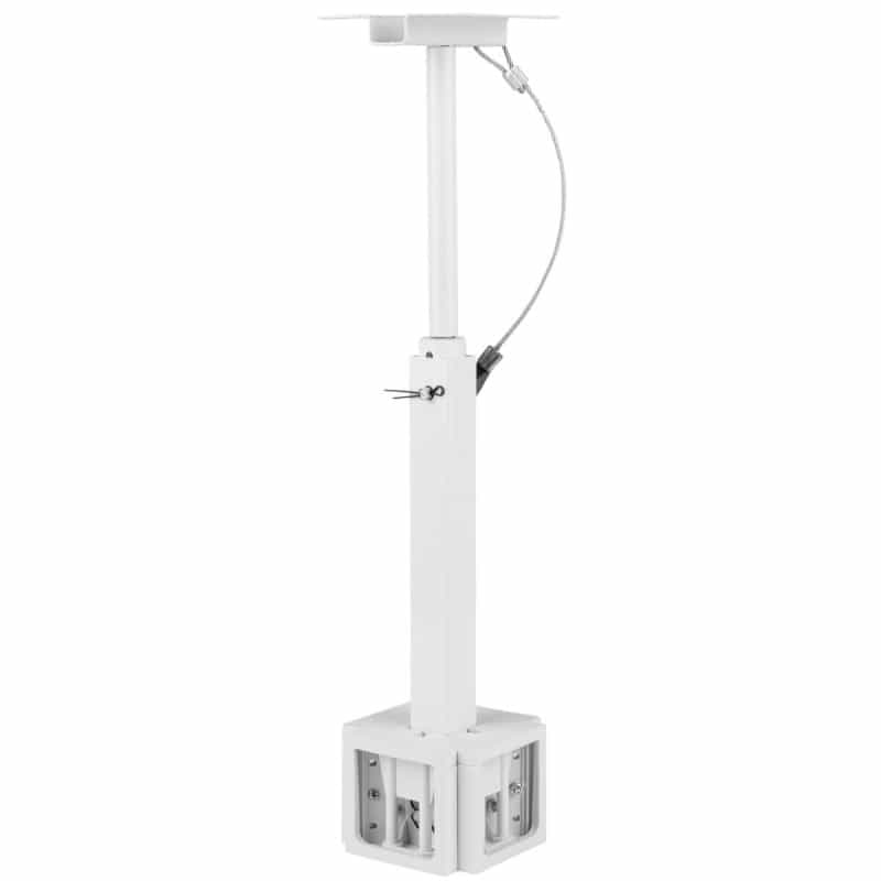Dayton Audio Qs204pbw 4-Way Pole Mount Speaker Bracket For Qs204w-4 Quadrant Speakers - White