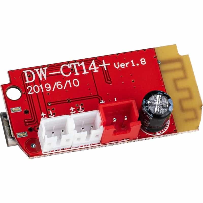Stereo 5.0 Bluetooth 2 X 5W 5 Vdc Amp Board With Tiny 1.6" X 0.8" Footprint And Battery Option