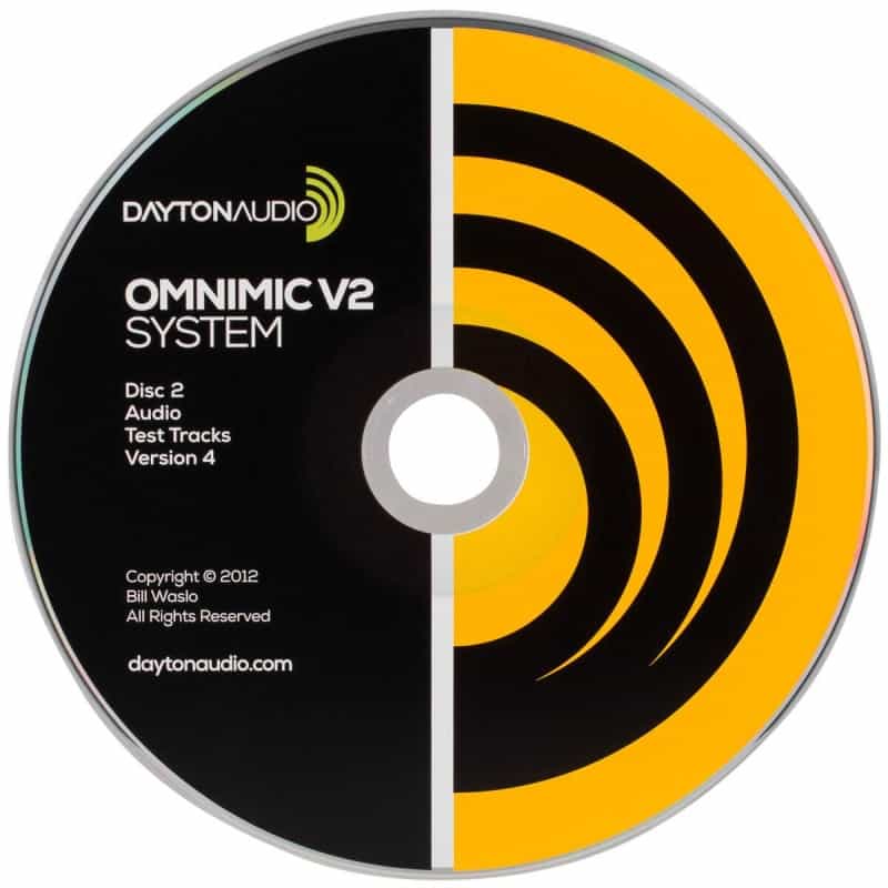 Dayton Audio Omcd Version 4 Test Track Cd For Omnimic V2
