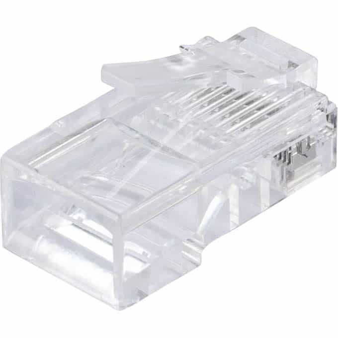 Dalco Rj45 Cat.5E Plug For Solid Gold Plated 3Prong 50Pk