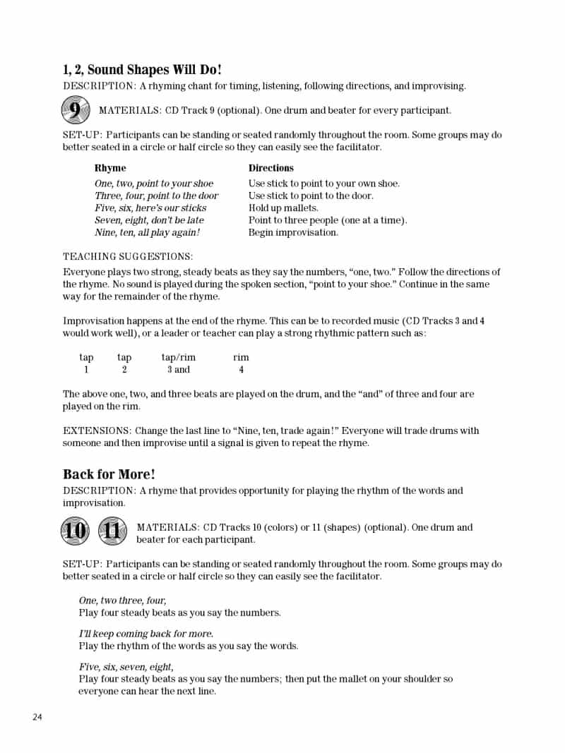 Sound Shape® Playbook With Cd