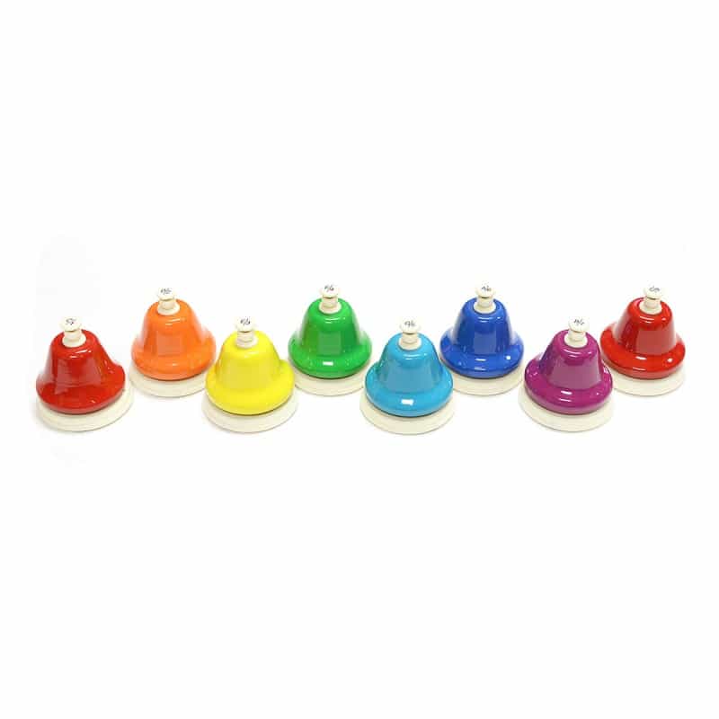 Kidsplay® 8-Note C Major Diatonic Desk Bell Set