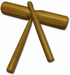 Bamboo Round Tick Tock Block With Striker