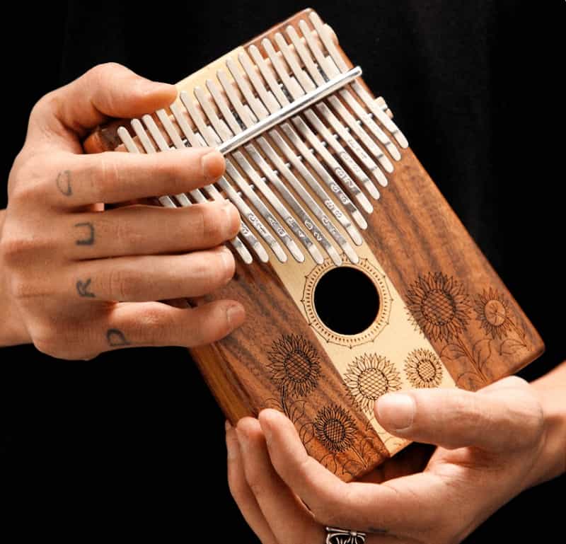 Hluru 17 Key Kalimba Sunflower | C Major