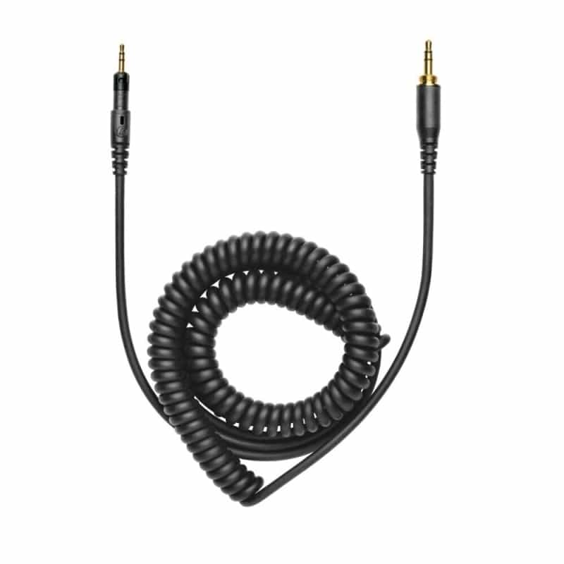 Gray Coiled Replacement Cable For Ath-M50x Headphones
