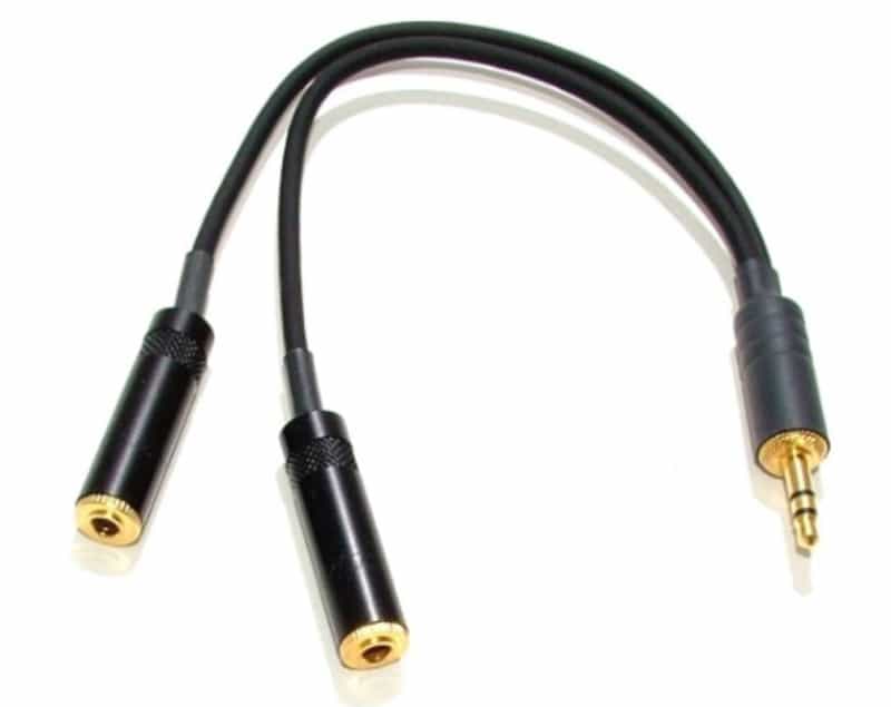 Ultra-Premium Audiophile Y Adapter With Two 1/8 Inch Female Mono Phone Jacks (Left And Right) To A Single Stereo 1/8 Inch Male Plug. Made In Usa