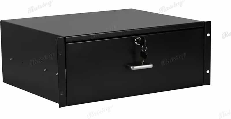 3U Drawer Rack Mount 19” Rack Case Equipment Deep Drawer 3 Space Lockable