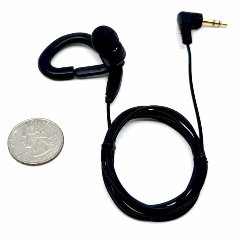 Audiophile High-Definition Single Earbud With Rubber Ear Hook