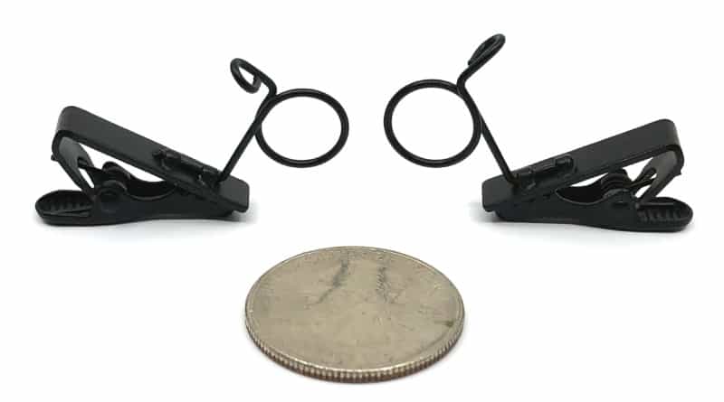 One Pair Medium Lapel Clip – Fits Most Audio Technica Lapel Mics (At831, At829) And Ms-Mmm-1-Mkii – 9Mm To 12Mm Diameter Mics
