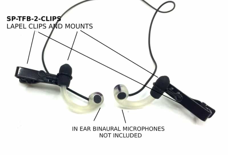 Clips For In-Ear Microphones (One Pair)
