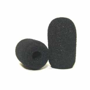 High Density Windscreen For Lapel Microphones, (One Pair)