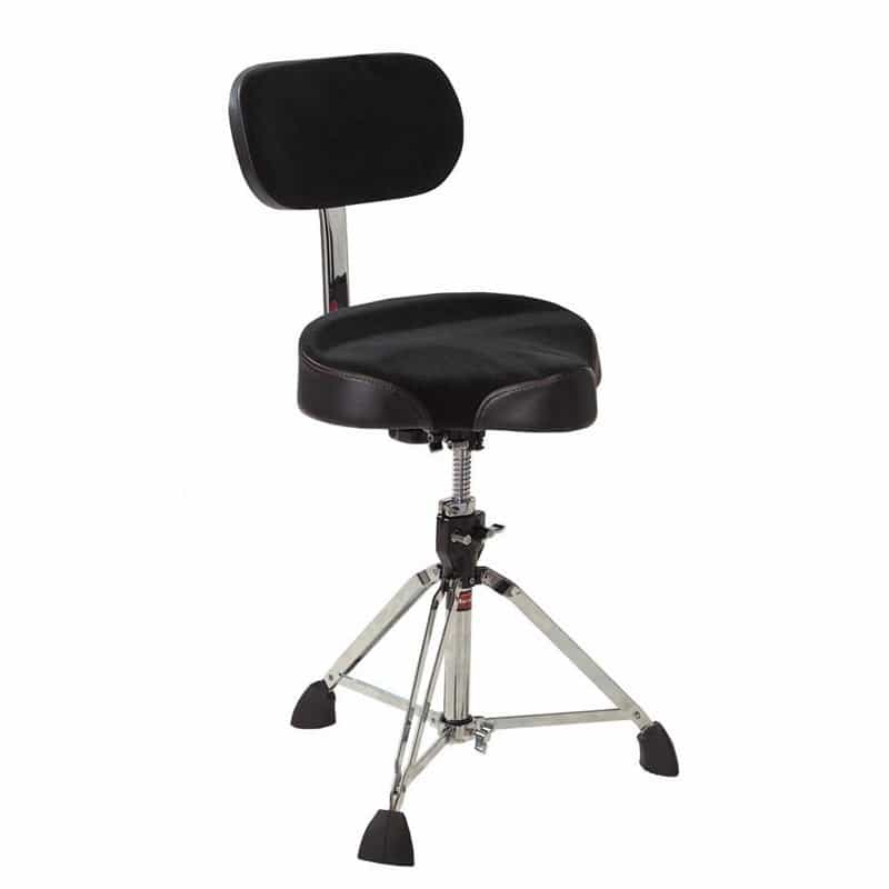 Gibraltar Pro Motorcycle Style Drum Throne W/Backrest