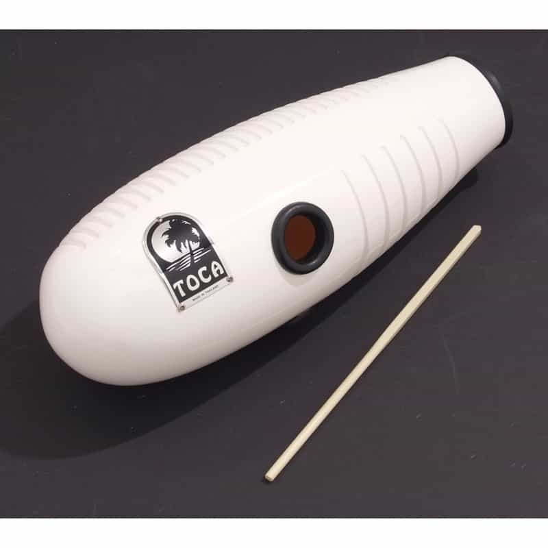 Toca Fiberglass Guiro, White