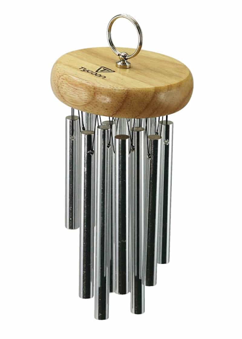 Tycoon 12 Chrome-Plated Chimes On Siam Oak Bar