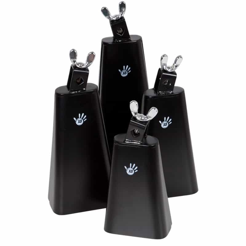 Black Powder Coated Cowbells 8"