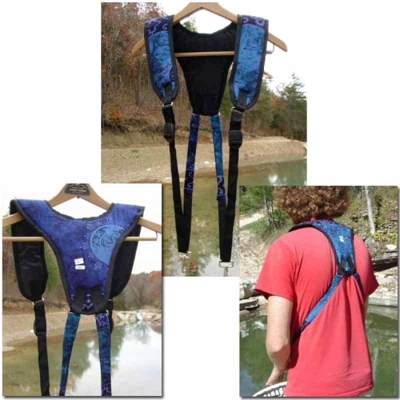 Double Drum Straps, Blue